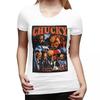 Футболка Chucky Childs Play для женщин с круглым вырезом Уличный стиль Женские футболки с коротким рукавом Летняя одежда Топы