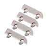 4Pc Iron Pulley 5Mm Glass Sliding Door Wheel Clamp Track Roller Runner