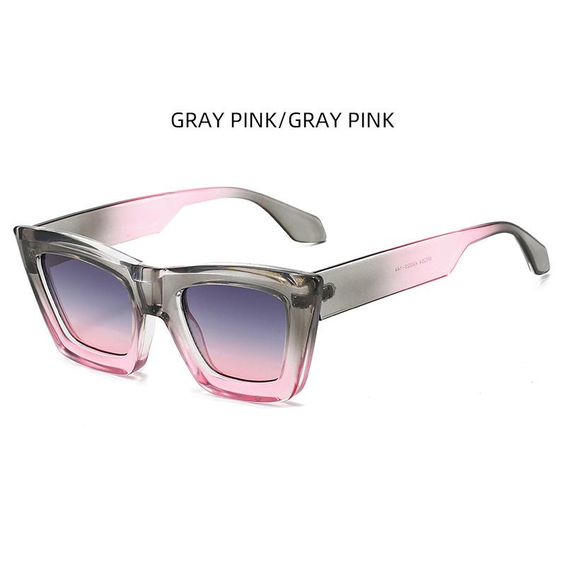 New Women Cat Eye Sunglasses Small Frame Gradient UV Protection Personalized Fashion Sunglasses M6254