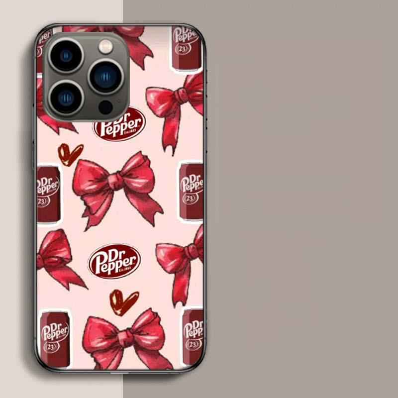 Чехол для телефона с изображением напитка Cherry D-Dr-P-Pepper для iPhone 17 Air 15 Pro 14 Plus 16 Pro Max 17E 16E 12 13 Mini 11 Чехол Милый Fundas