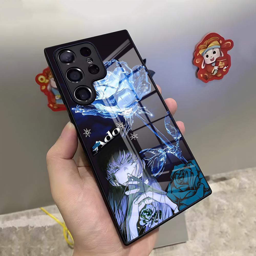 Японский певец A-Ado Чехол для телефона для Samsung S26 S25 Ultra S23 S22 S24 S20 Fe S21 Plus A54 A53 A16 Стеклянная крышка