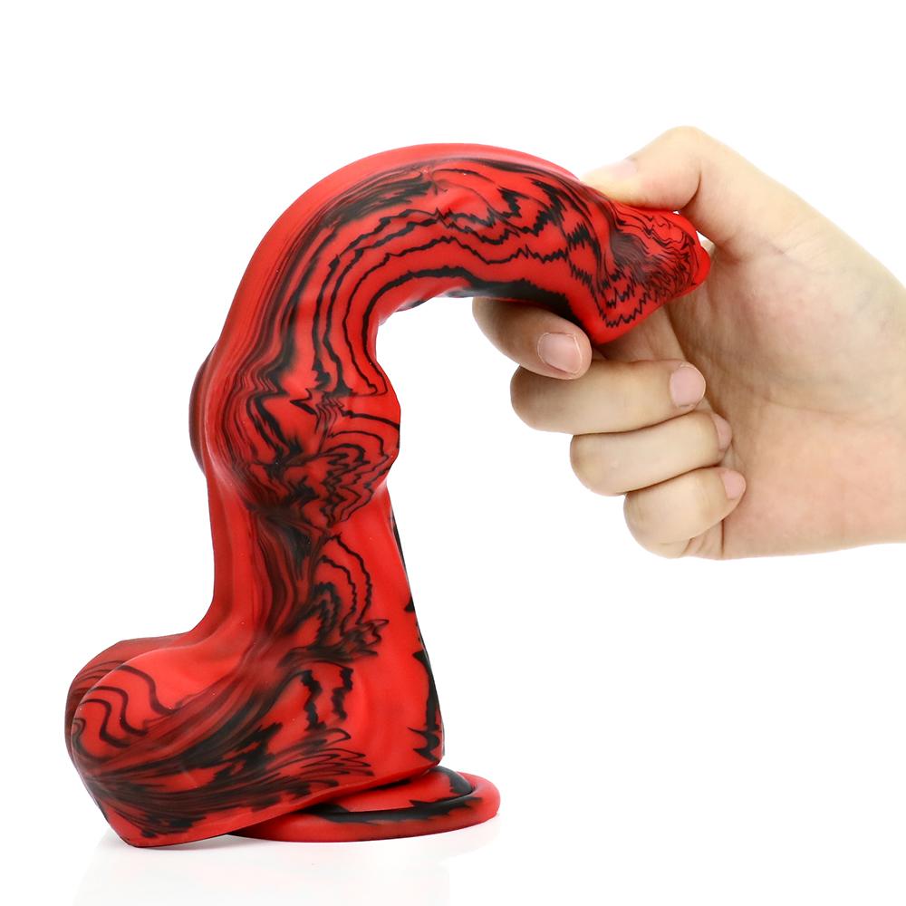 Силиконовый пенис для животных, дилдо для собак, мягкий член-монстр с присоской, анальная пробка, игрушка для мужской и женской мастурбации, взрослые анальные секс-игрушки для женщин