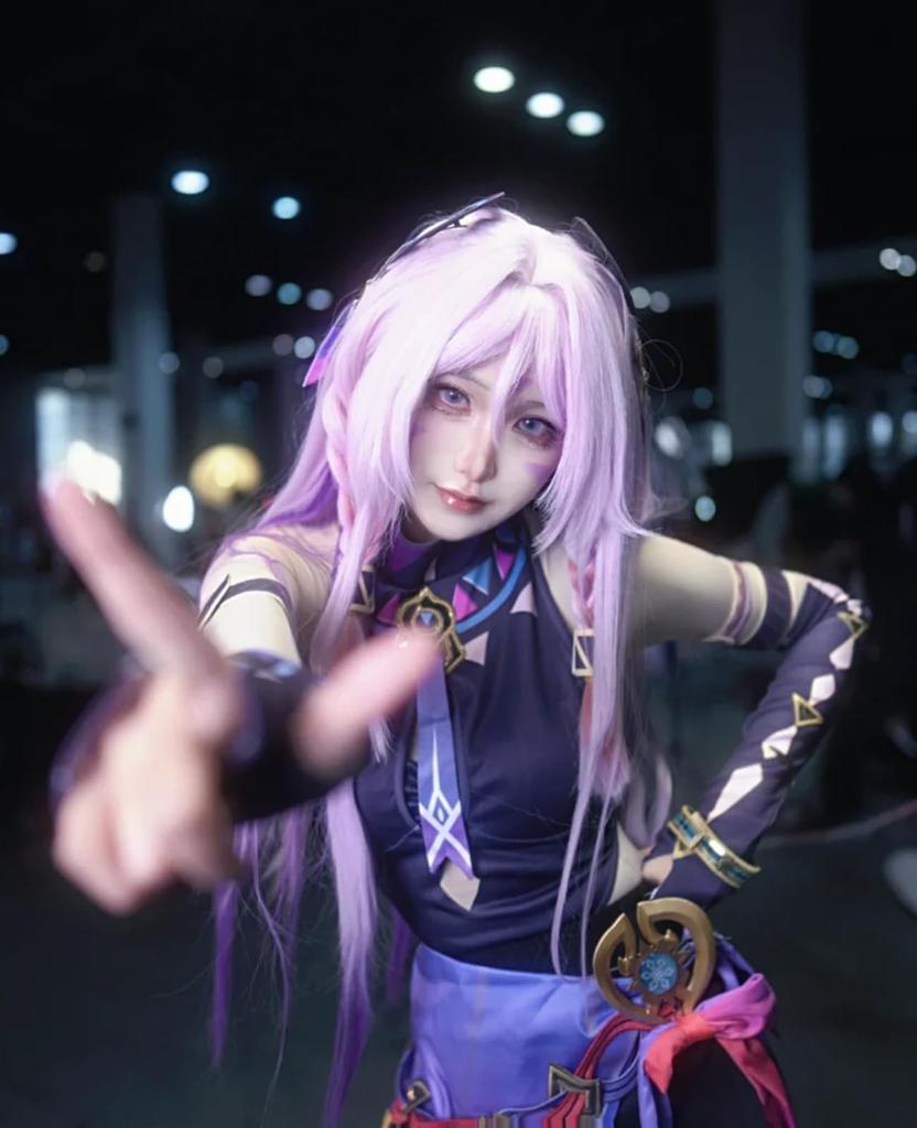 [CR ROLECOS] Genshin Impact Citrali Cosplay Costume with Wig, Full Set for Adults, Perfect for School Festivals (XL)