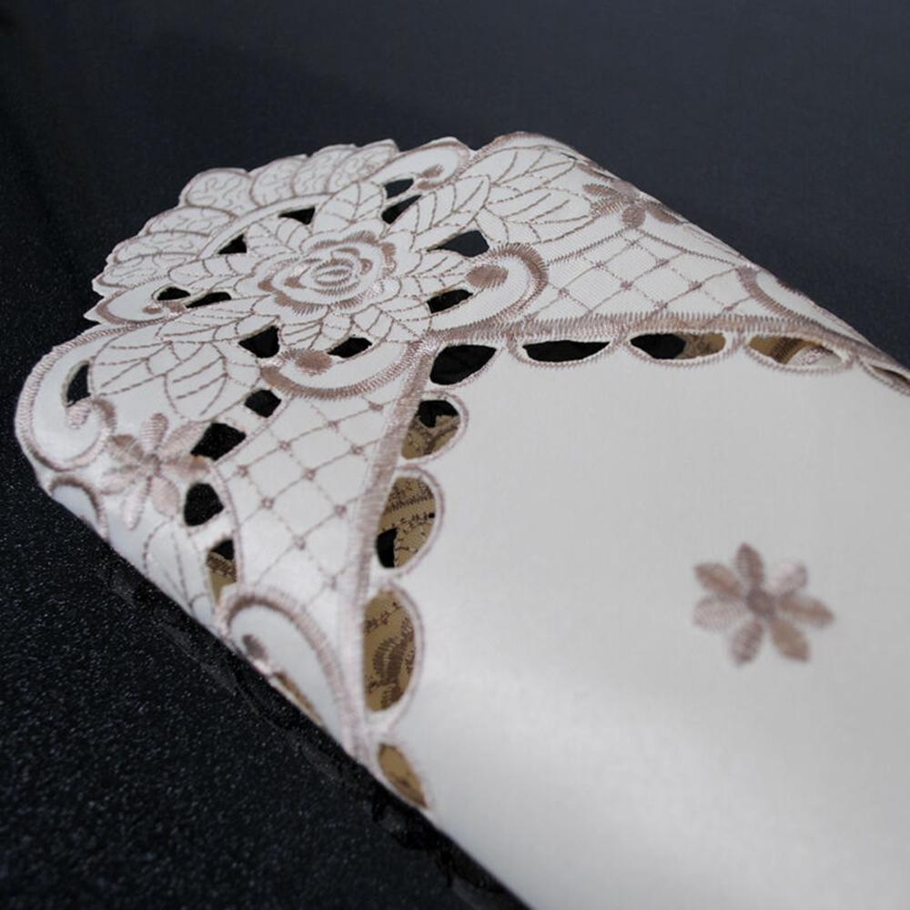 Скатерть Вышитая кружевная цветочная скатерть для свадебной вечеринки