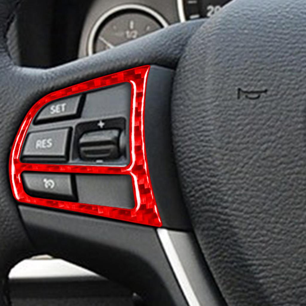 Для BMW X3 F25 2011-2017 X4 F26 2014-2017 карбоновая отделка салона автомобиля, кнопки на руле, наклейки на крышку рамы