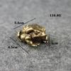 Lucky Rich copper toads frog Golden toad Animal solid copper Statue Animal mascot Decor Home Pure copper Carving Car Decorations
