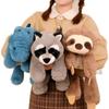 Fluffy Toys Racoon Sleeping Doll Lazy Animal Plush Doll Sloth Stuffed Animal Animal Plush Toy