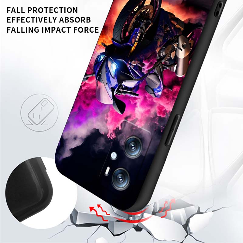 Модель Крутой чехол для телефона Rider для OPPO Reno 5 6 7 A96 A40 A58 Realme GT A74 A78 Neo2 A74 A78 Find X5 X3 X7 X8 Черный