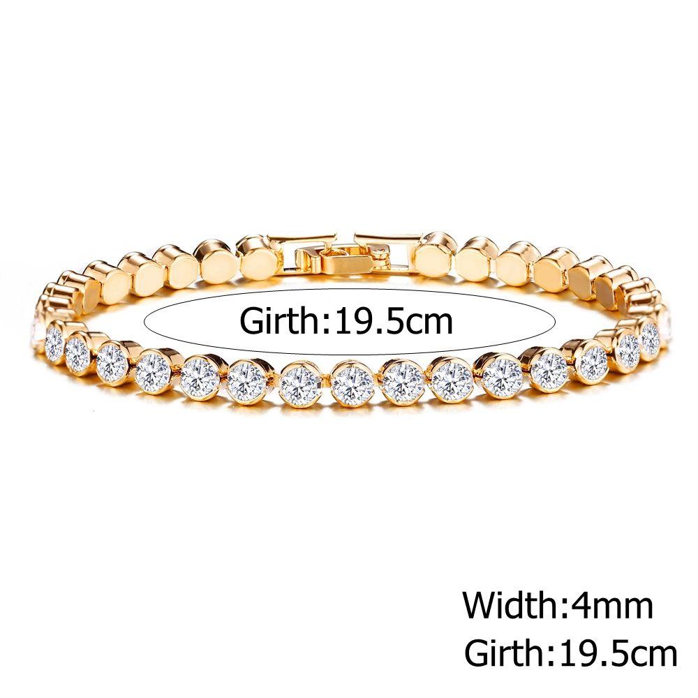 Браслет моды с бриллиантами шириной 5 мм, браслет-цепочка, хип-хоп, инкрустированный стразами