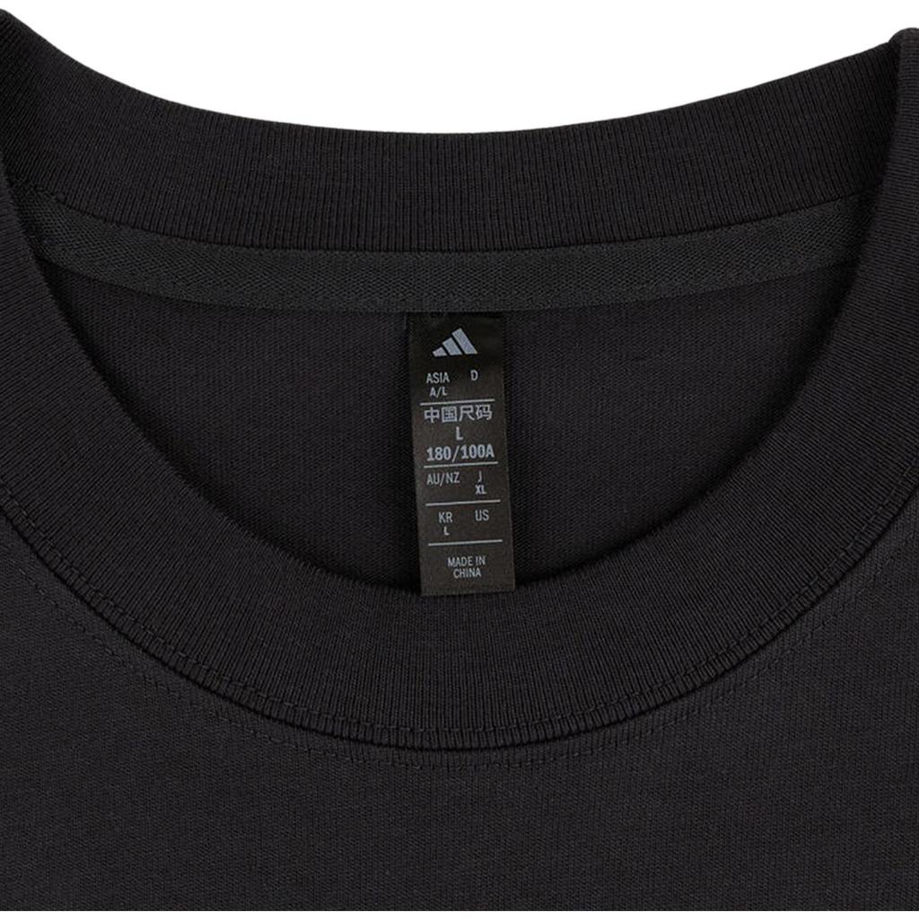 Adidas Sportlife T Shirts Men's Black Crew Neck Moderate KC8493