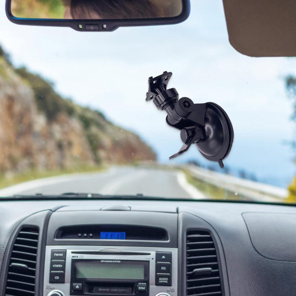 Dash Cam Holder | Suction Cup Car Camera Mount Adjustable Angle Quick Release |
