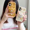 Подходит для iphone16 горячая распродажа милый мультяшный держатель 3D трехмерный силиконовый легкий рюкзак медведь противоударный мягкий чехол для телефона