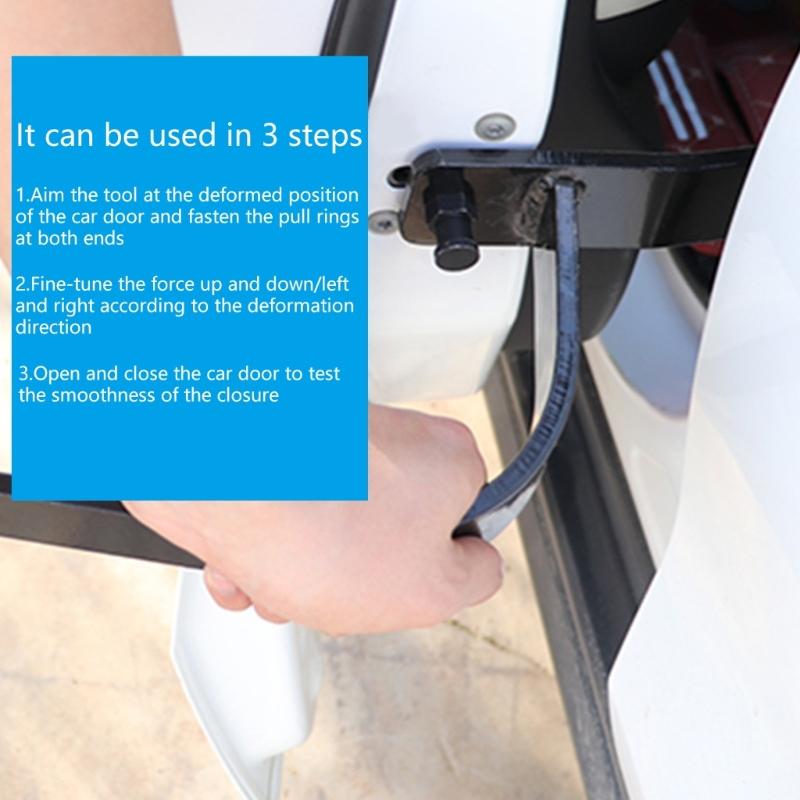 Инструмент для выравнивания дверей автомобиля Регулирует петли на большинстве дверей автомобиля Регулятор для болтовых и сварных петель Инструмент для ремонта Легко управлять