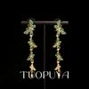 Ретро серьги-кликеры в виде бабочек с полным паве из бриллиантов - Роскошные длинные серьги