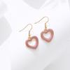 Модные Простые Серьги-капли с маслом в виде сердца Шикарный Повседневный Уличный стиль Распродажа Горячие