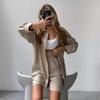 Plus Size Casual Single-Breasted Long Sleeve Tracksuit - Southeast Asia Style