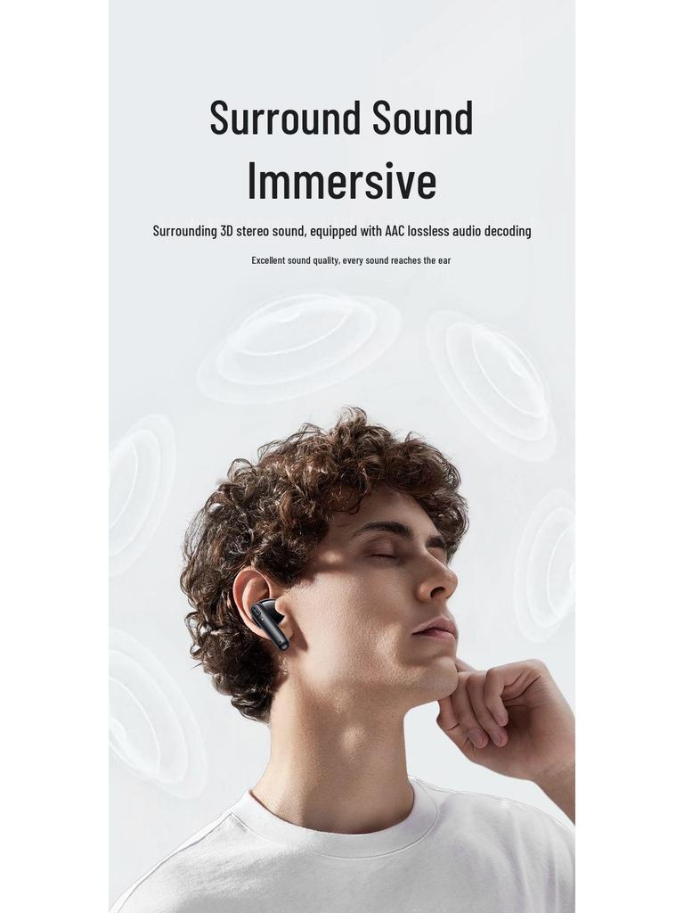 Беспроводные мини-наушники USAMS E03 Bluetooth для спорта - Полувкладыши, стерео