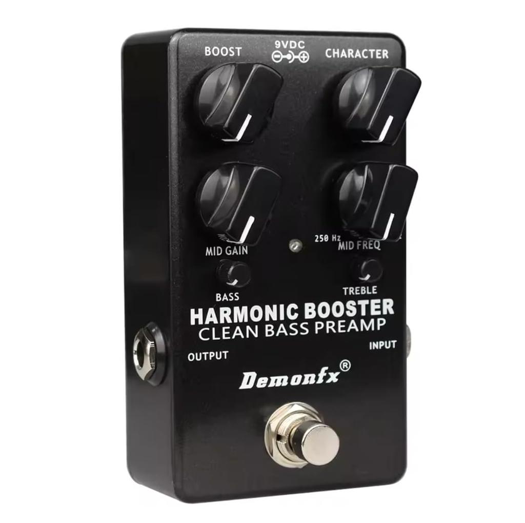Demonfx HARMONIC Electronics Harmonic Booster Клон Harmonic Booster Басовый Преамп Чистый Бустер Педаль Басовых Эффектов BOOSTER/Darkglass (Клон Темного Стекла)
