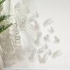 20 Pcs 2 Layers Wing Butterfly Wall Decor Self-Adhesive 3D Hollow Butterfly Stickers for Home Bedroom Cake Baby Shower Birthday Party