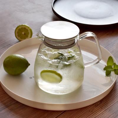 Чайник из прозрачного стекла со съемной крышкой-фильтром, легко моющийся, заварочный чайник, стильный, многоразовый, для офиса/дома, подарок на новоселье