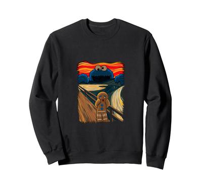 Свитшот-шутка "Пожиратель печенья Монстр-крик Munch Monster"