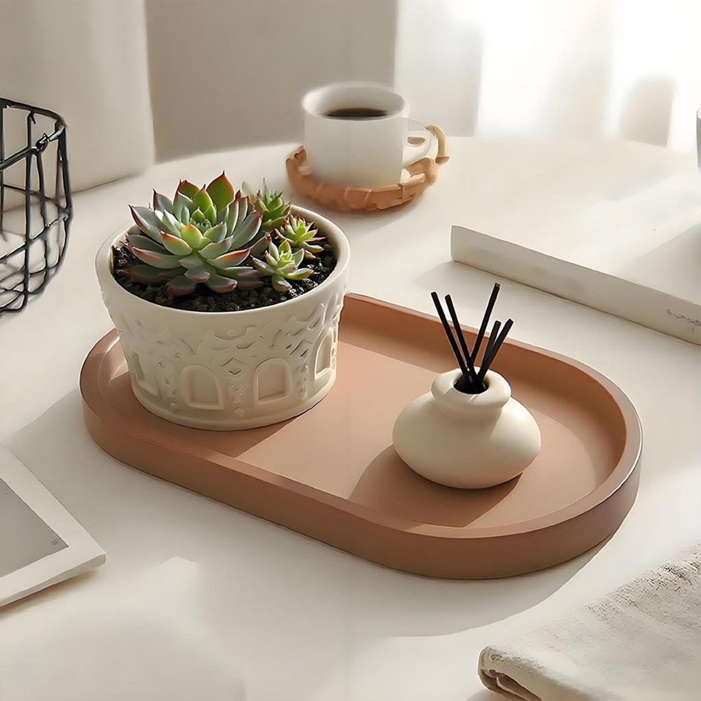 Creative Round Flower Pot Silicone Mold With Textured Design For DIY Home Gardening Durable Food Grade Material Heat Resistant