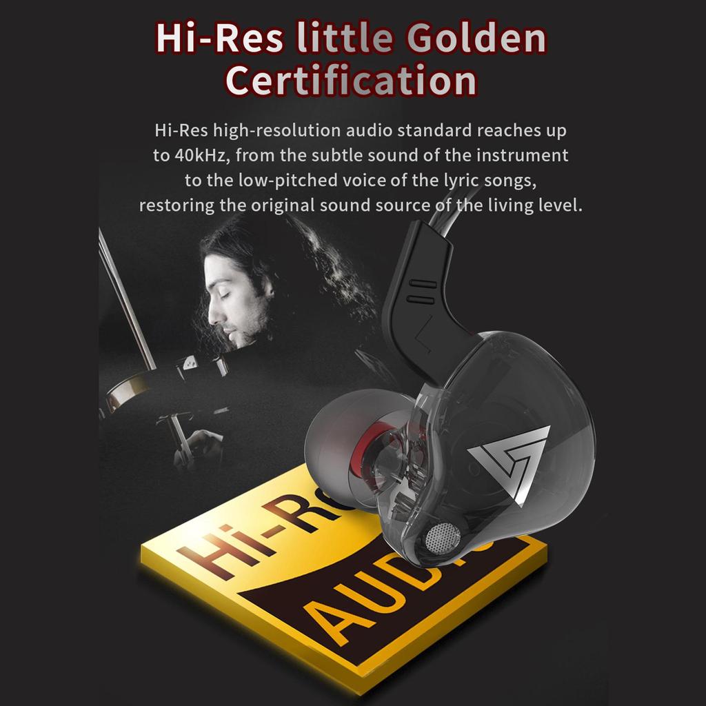 QKZ AK6 Универсальные спортивные наушники HiFi 3,5 мм, наушники-вкладыши для бега с микрофоном, гарнитура