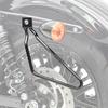 Set 2x Sacoche cavalière moto + support lateral SV1 marron