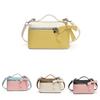 Bow Pendant Color Blocking Urban Women Travel Bags Square Handbag Zipper Holder
