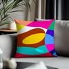 Viral AAbstract Curveful Cushion Cover Antidustmite Pillowcase Invisible Zipper Silky Short Plush Sofa Cushion Cover