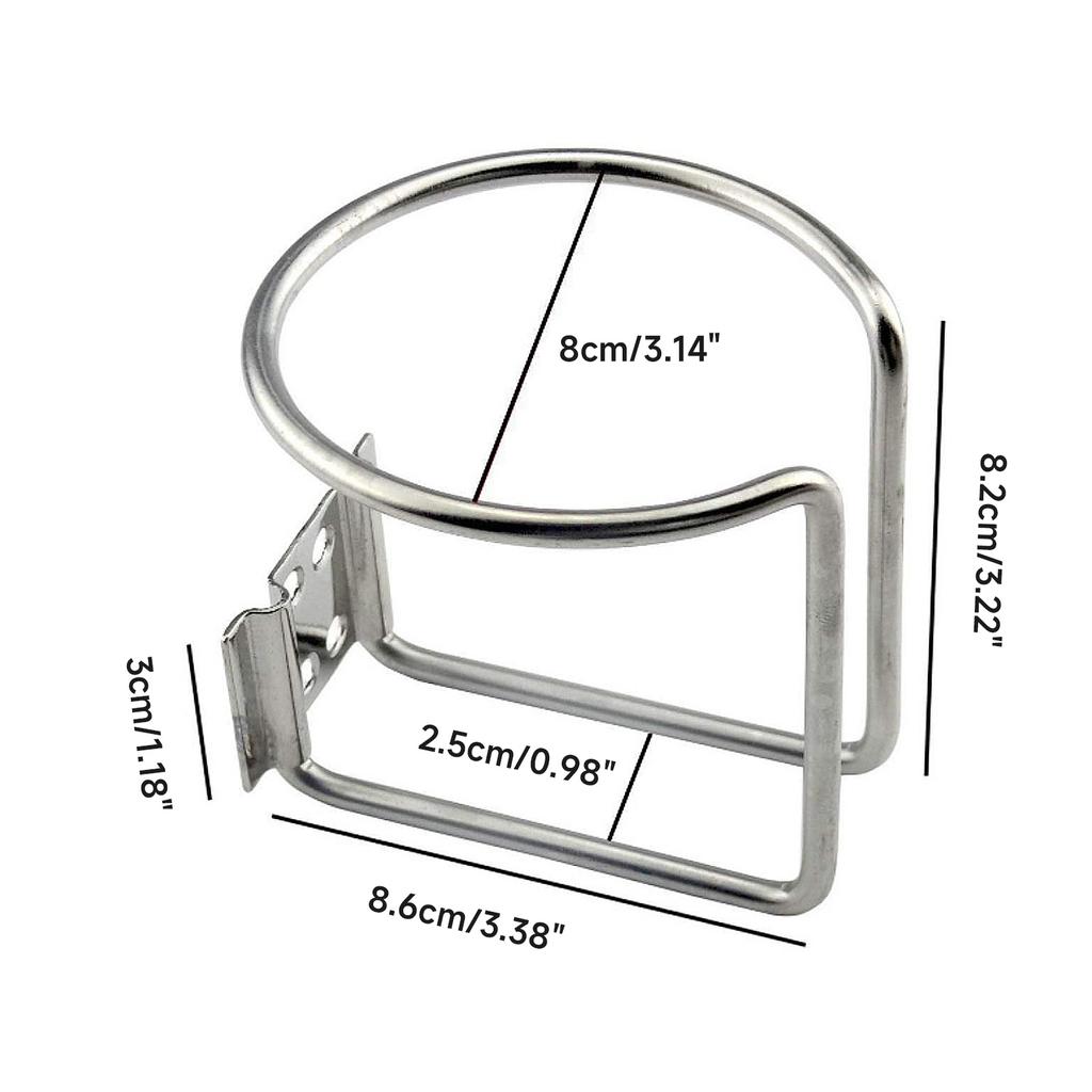 Кольцо для стакана из нержавеющей стали для лодки, держатель для напитков, универсальный держатель для напитков для морских яхт, грузовиков, автофургонов, автомобилей, прицепов, крепеж