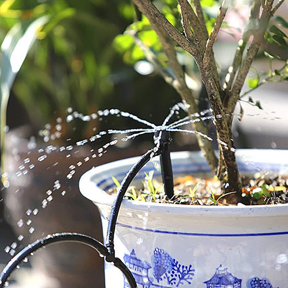 30 шт. 1/4" универсальные тройники с зазубринами, зазубренные соединители для капельного орошения для 4/7-миллиметровой водопроводной трубы, система капельного орошения