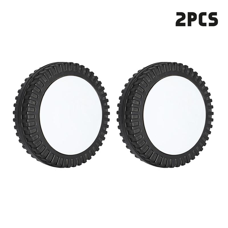 2Pcs Bbq Grill Wheels 6" Oven Accessories 6 Inch Blow Molded Wheel Replacement Barbecue 8-10Mm Hole Backyard Garden Tool Parts