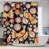 Красочная шторка для душа с цветочным принтом, богемный декоративный набор аксессуаров для ванной комнаты для украшения дома, полиэстеровая ткань, устойчивая