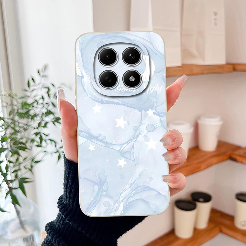 Чехол для Poco M8 Pro Милый дизайн Ударопрочный Защита для телефона Мягкий Жидкий Силикон Высокое качество Задняя крышка Для Poco M 8 M8Pro Capa