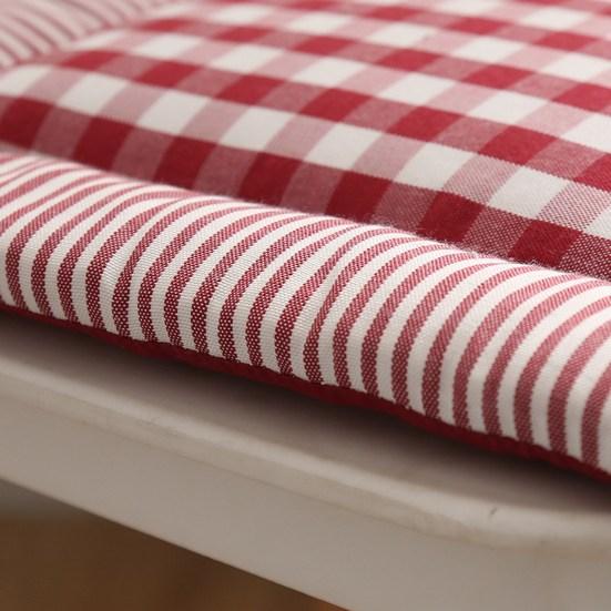 Chair Cushion Soft Comfortable Cozy Breathable Yarn-dyed Relieve Pain Cotton And Linen