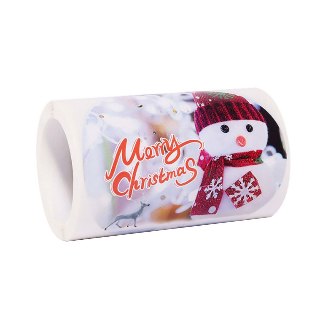 100 шт. Рождественские оберточные этикетки Самоклеящиеся пломбировочные этикетки Наклейки для рождественской подарочной упаковки Принадлежности для рождественской вечеринки