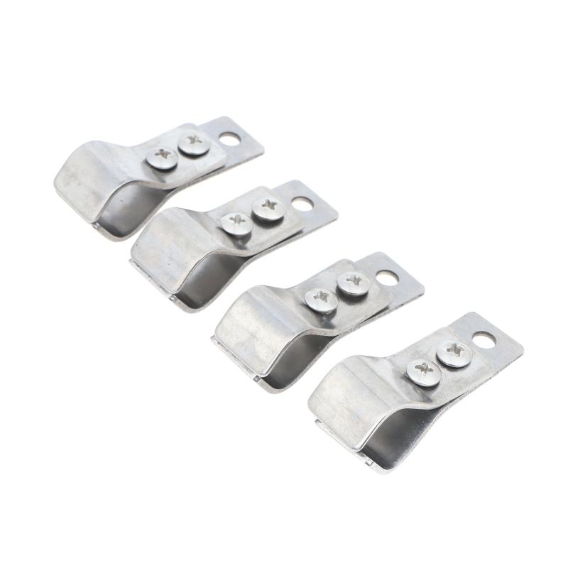 4/8Pcs Small Adjustable Curtain Pulley Clamps Heavy Duty Window Roller Shade Hinge Accessories for Home DIY Curtain Repair