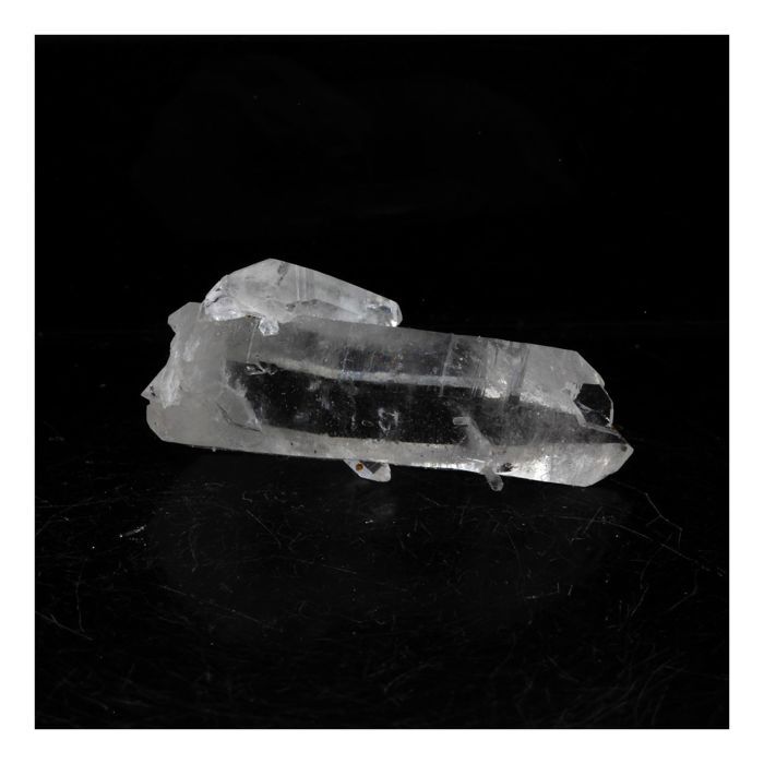 Pierres et Minéraux. Quartz biterminé. 16.05 ct. Puits Brides, La Gardette Mine, Bourg d'Oisans, France.