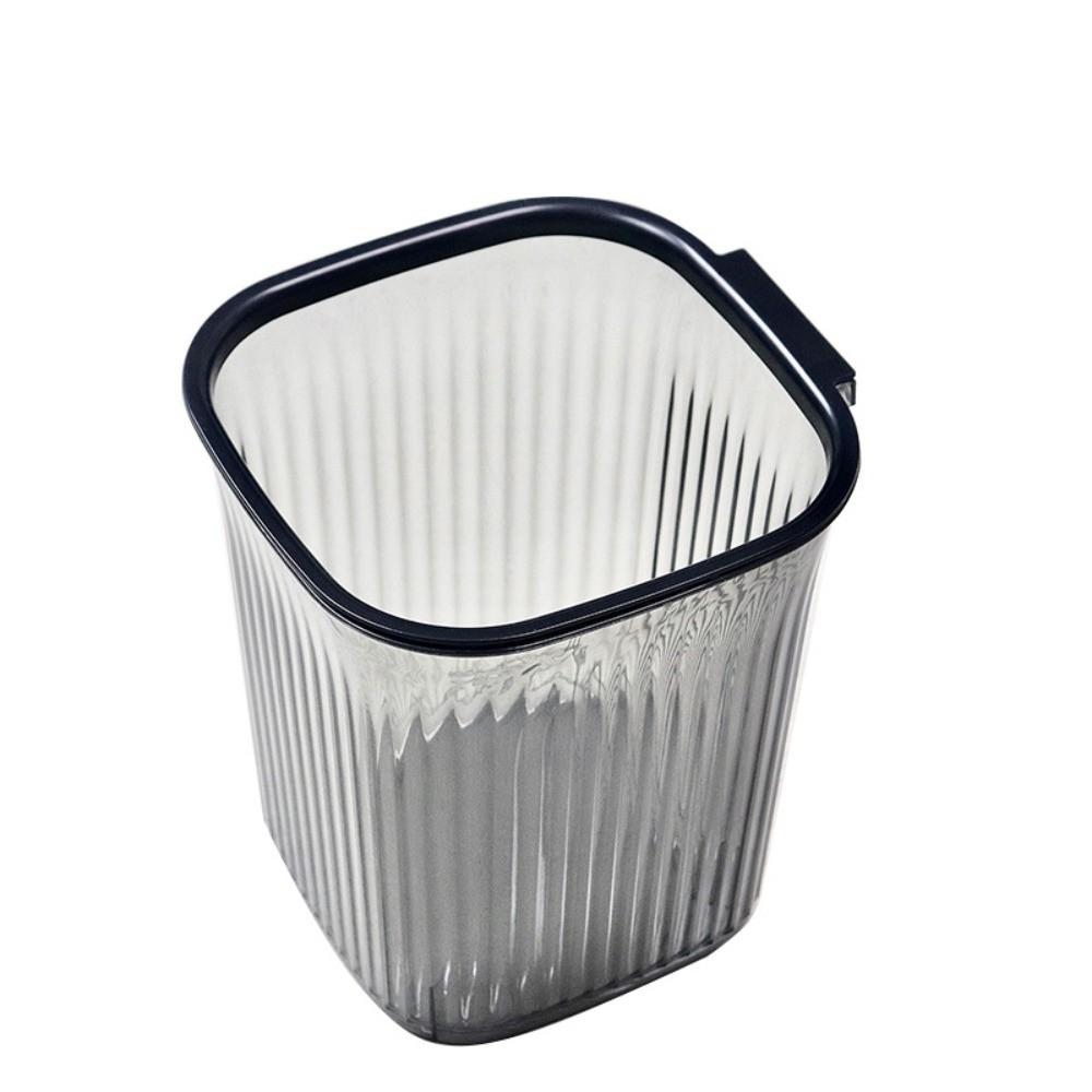 Luxury Transparent Trash Can Plastic Dustbin Reusable Trash Basket Toilet