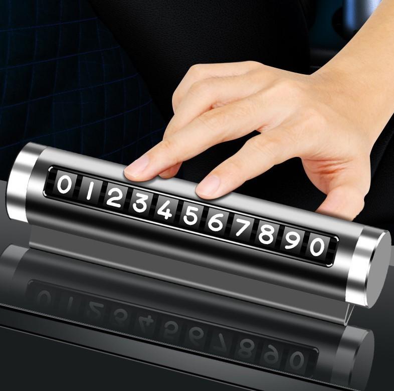 Серебряная парковочная карта, универсальные черные автомобильные аксессуары, автомобильные наклейки