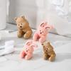 Wall-mounted Bunny Toothbrush Holder Cartoon Sundries Storage Rack  Bathroom