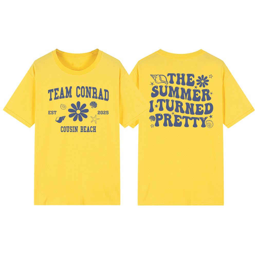 The Summer I Turned Pretty TShirt TSITP Team Conrad Tee Unisex Short Sleeve Tshirts Beach Summer Vibe Shirts Women Clothing