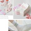 Breathable Women Cotton Socks Strawberry Milk Pattern Sports Socks High Quality Middle Tube Socks