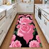 Розовые цветы дорожка ковер винтажный романтический принт розы нескользящий ковер гостиная прихожая спальня кухня декор на День святого Валентина