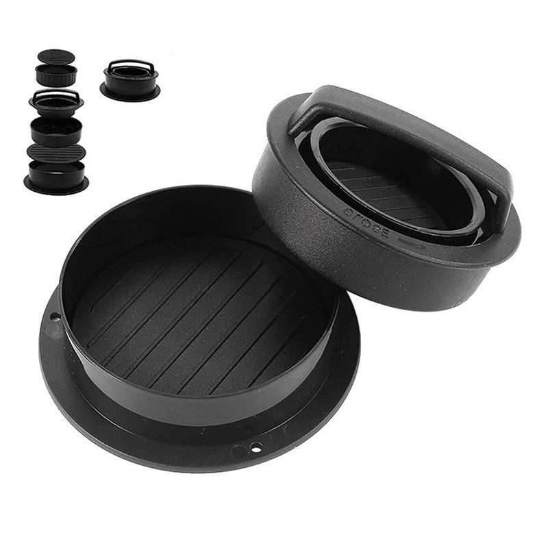 Круглый антипригарный пресс для гамбургеров: Ручной пластиковый кухонный инструмент