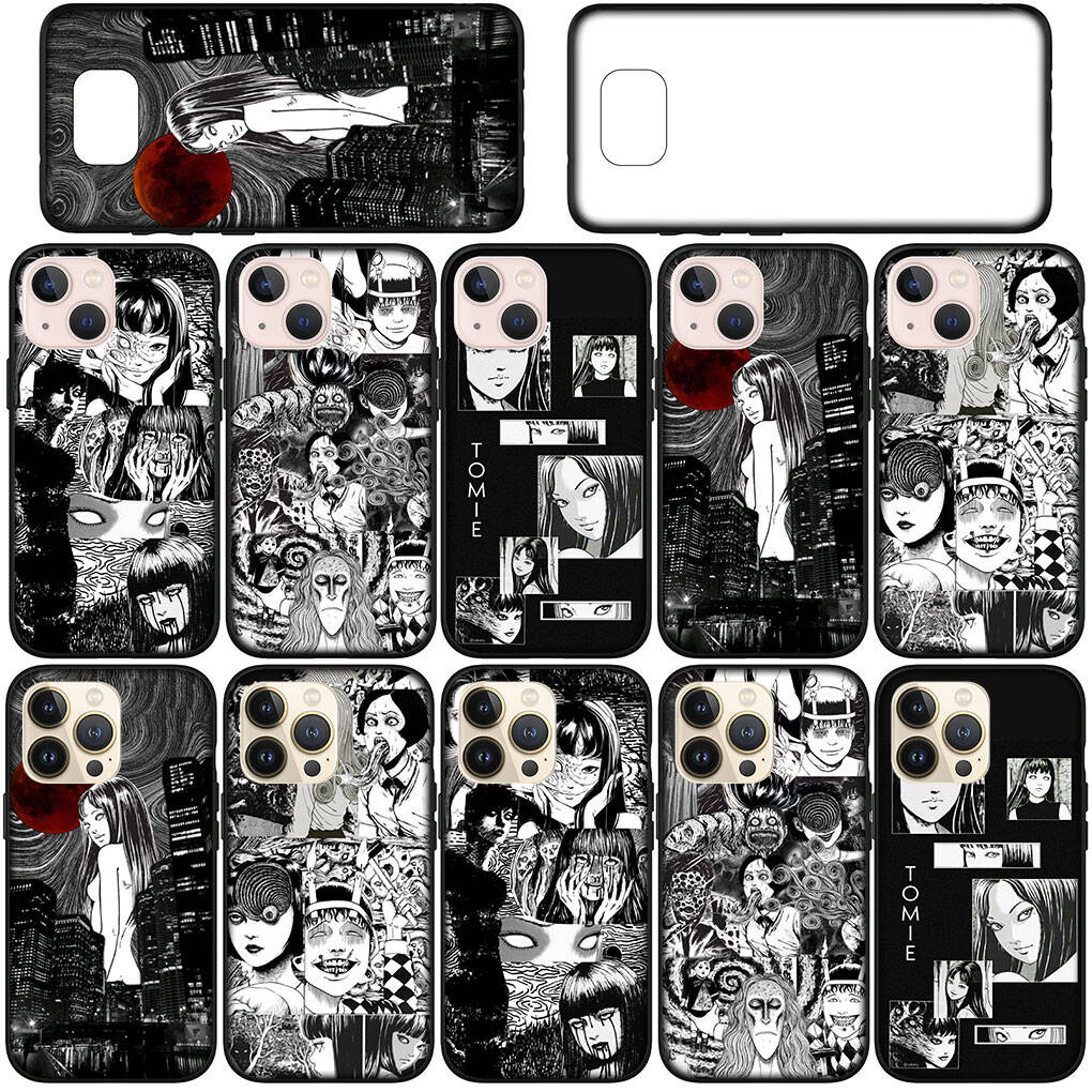 Чехол для iPhone 17 16 15 Xiaomi Poco Redmi Note 14 13 12 8 Pro Max 9 16e Samsung Galaxy S25 S24 S23 OPPO Huawei Tomie Коллекция Дзюнзи Ито Чехол для телефона