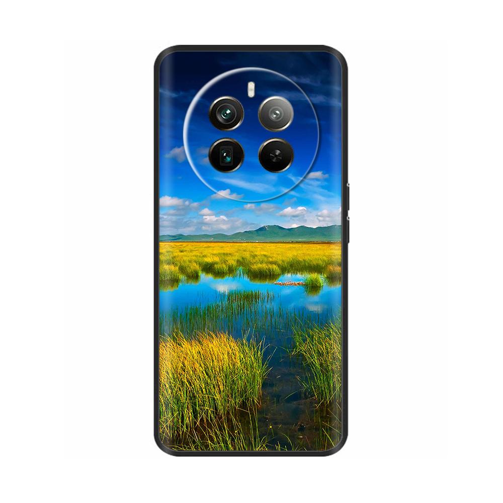 Силиконовый чехол для телефона Realme 12 Pro Plus Мягкая черная задняя крышка для Realme 12 Pro + Realme12 Funda Защитный чехол Coque