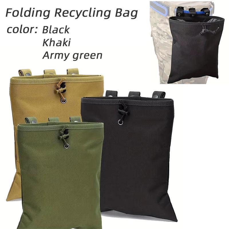 Тактический охотничий мешок для хранения магазинов Molle Drawstring, большой складной мешок для вторичной переработки, мешок для мусора, наружный пакет для хранения боеприпасов