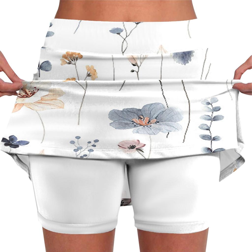 Эластичные брюки-кюлоты для йоги для женщин, спортивные шорты с принтом, легкие узкие однотонные бегуны с высокой талией